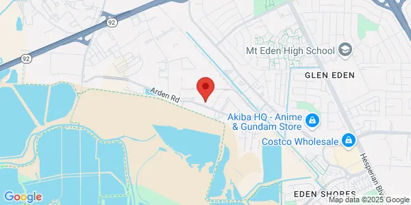 Map of 3399 Arden Rd Hayward, CA 94545