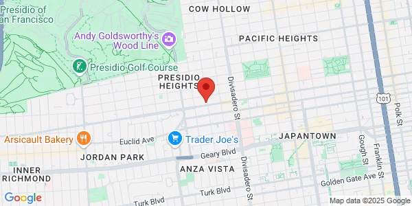 Map of 3000 California St Fl 2 San Francisco, CA 94115