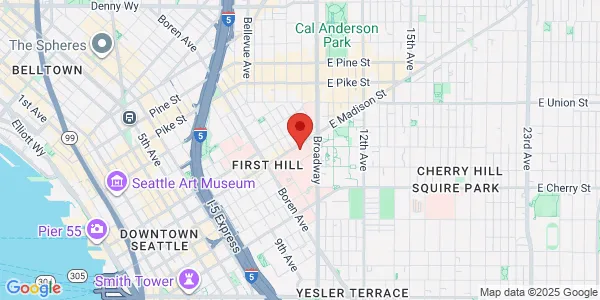 Map of 1229 Madison St Ste 620 Seattle, WA 98104