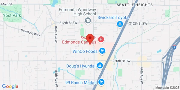 Map of 21616 76th Ave W Ste 203 Edmonds, WA 98026