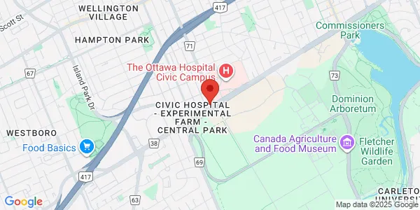Map of 1081 Carling Ave. Unit 407 Ottawa, ON K1Y 1V3 Canada