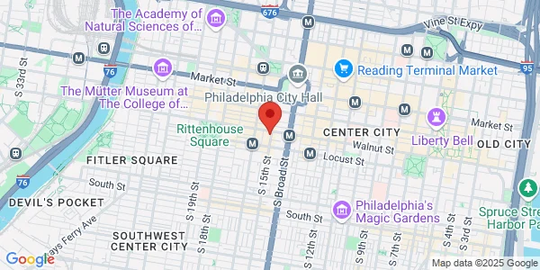 Map of 1500 Walnut St Ste 305 Philadelphia, PA 19102