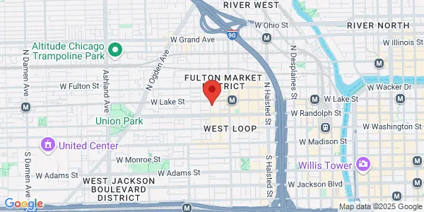 Map of 171 N Aberdeen St Ste 400 Chicago, IL 60661