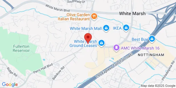 Map of 7939 Honeygo Blvd Ste  218 Nottingham, MD 21236