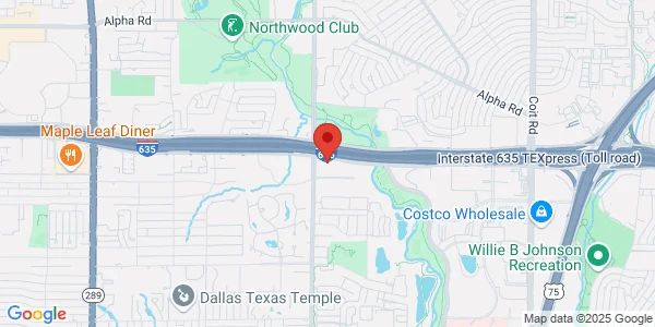 Map of 12810 Hillcrest Rd Ste B131 Dallas, TX 75230