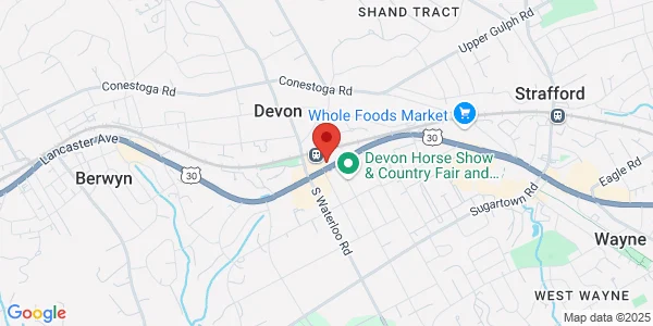 Map of 133 Lancaster Ave Devon, PA 19333