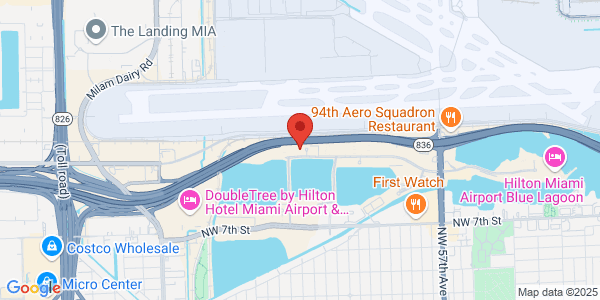 Map of 6303 Blue Lagoon Dr Miami, FL 33126