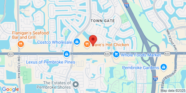 Map of 15735 Pines Blvd Pembroke Pines, FL 33028