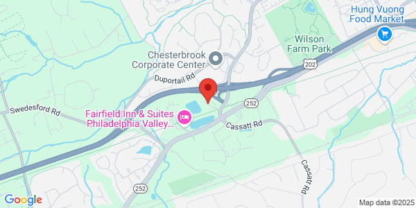 Map of 1001 Chesterbrook Blvd Berwyn, PA 19312