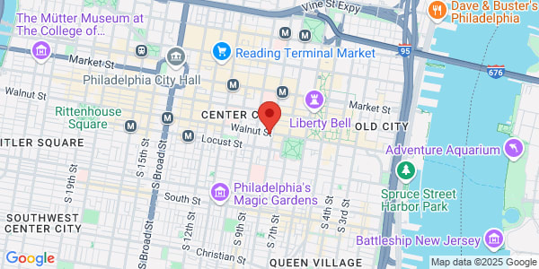 Map of 800 Walnut St Philadelphia, PA 19107