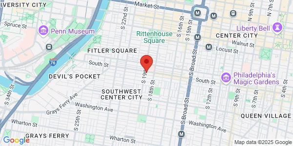 Map of 1840 South St Philadelphia, PA 19146