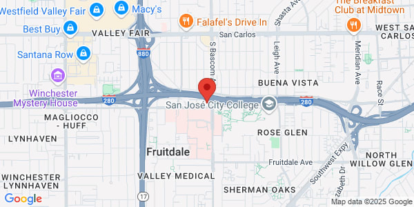 Map of 2211 Moorpark Ave Ste 220 San Jose, CA 95128