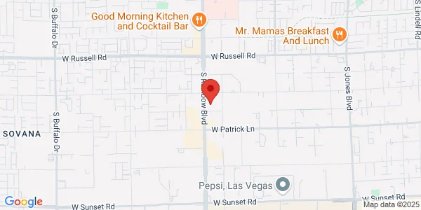 Map of 5970 S Rainbow Blvd Ste C100 Las Vegas, NV 89118