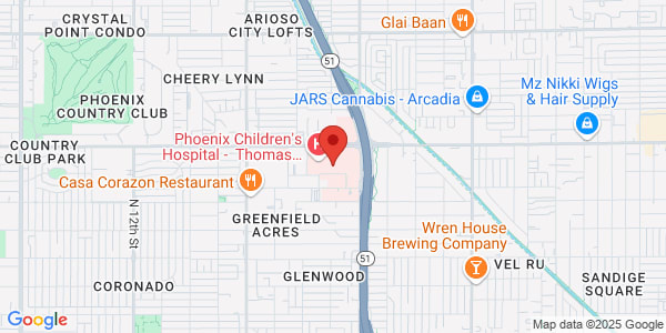 Map of 1919 E Thomas Rd Fl 4 Phoenix, AZ 85016
