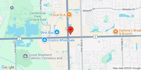 Map of 9570 West 159th St Orland Park, IL 60467