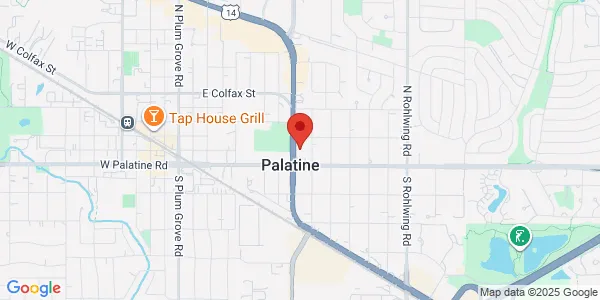 Map of 29 N Northwest Hwy Palatine, IL 60067