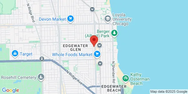 Map of 6140 N Broadway Chicago, IL 60660