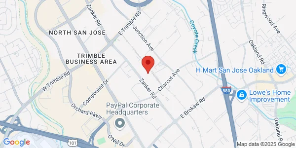 Map of 2304 Zanker Rd San Jose, CA 95131