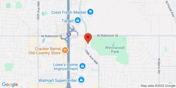 Map of 1015 24th Ave NW Norman, OK 73069