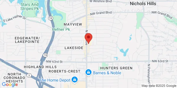 Map of 6900 N May Ave Oklahoma City, OK 73116