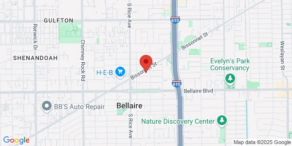 Map of 4909 Bissonnet St Ste 110 Houston, TX 77401