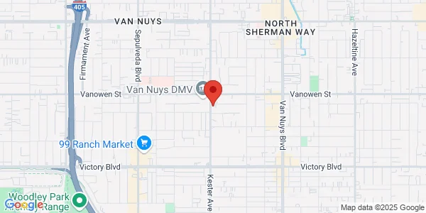 Map of 6710 Kester Ave Ste 126 Van Nuys, CA 91405