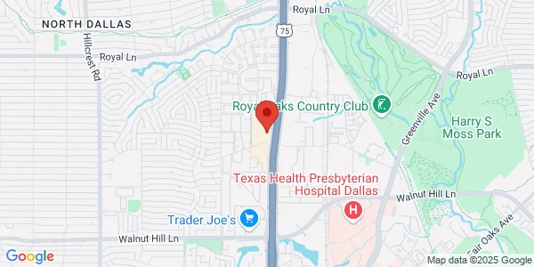 Map of 10425 N Central Expy Dallas, TX 75231