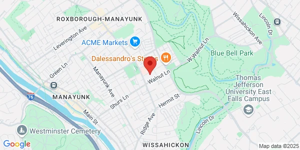 Map of 525 Jamestown Ave Ste 105 Philadelphia, PA 19128