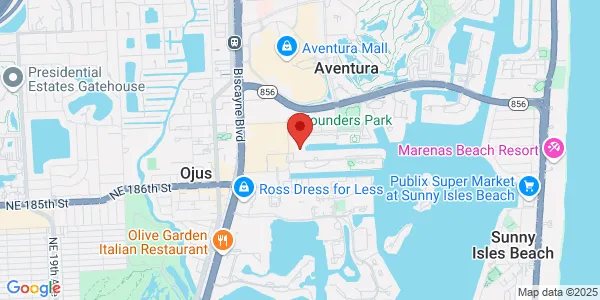 Map of 18851 NE 29th Ave Aventura, FL 33180