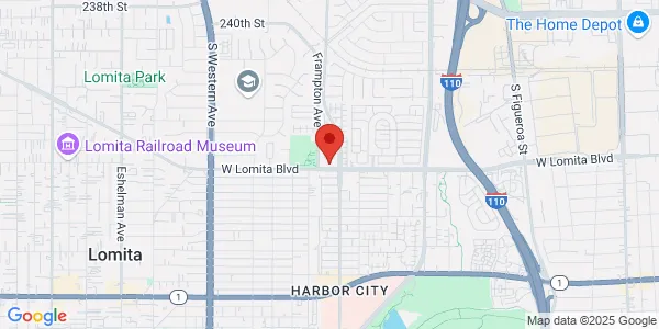 Map of 1219 Lomita Blvd Ste 202 Harbor City, CA 90710