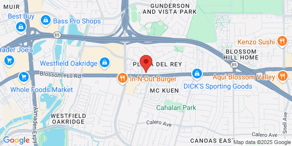Map of 841 Blossom Hill Rd Ste 208 San Jose, CA 95123