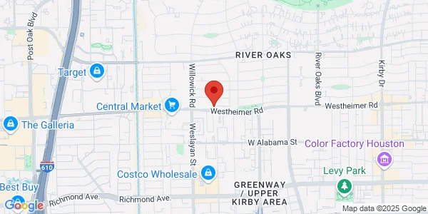 Map of 3720 Westheimer Rd Ste 102 Houston, TX 77027