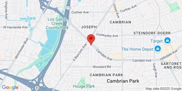 Map of 2242 Camden Ave Ste 203 San Jose, CA 95124