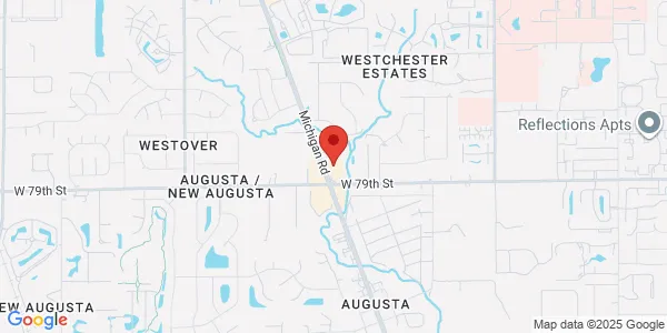 Map of 7911 N Michigan Rd Indianapolis, IN 46268