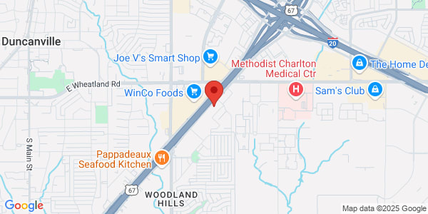 Map of 1034 E Hwy 67 Duncanville, TX 75137
