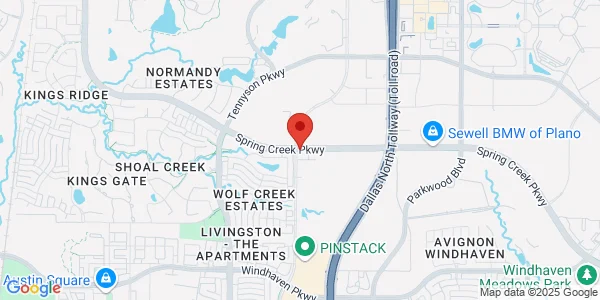 Map of 6000 W Spring Creek Pkwy Plano, TX 75024