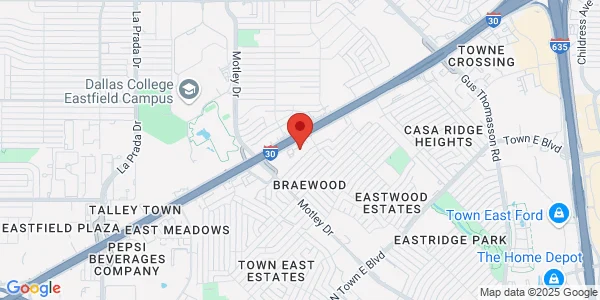 Map of 3400 I-30 Frontage Rd Ste 100 Mesquite, TX 75150