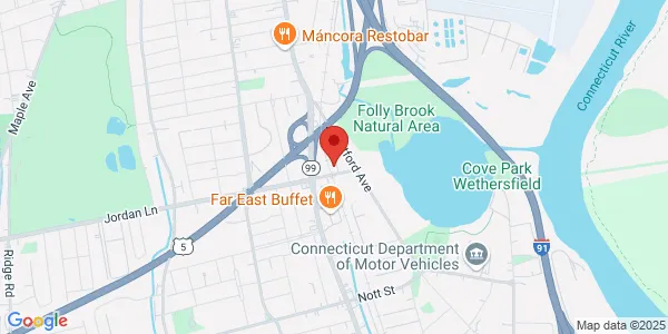 Map of 30 Jordan Ln Ste 3 Wethersfield, CT 06109