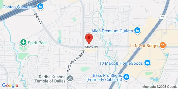 Map of 940 W Stacy Rd Allen, TX 75013
