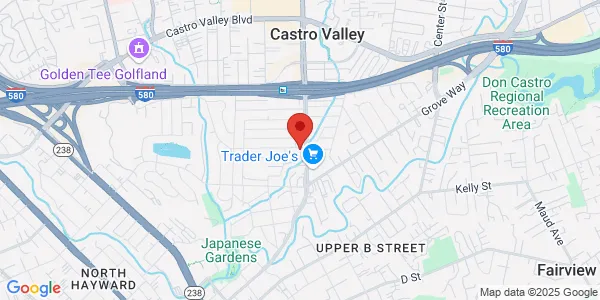 Map of 22101 Redwood Rd Ste B Castro Valley, CA 94546
