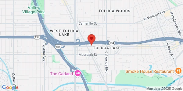 Map of 10767 Riverside Dr North Hollywood, CA 91602