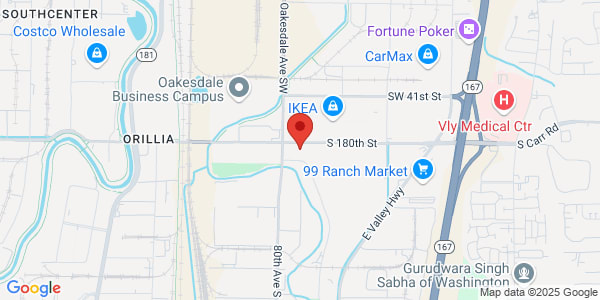 Map of 8009 S 180th St Ste 105 Kent, WA 98032