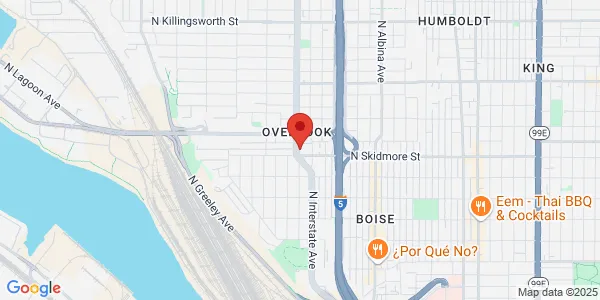 Map of 4340 N Interstate Ave Portland, OR 97217