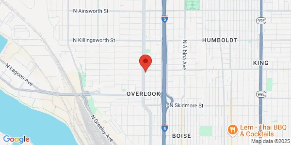 Map of 4920 N Interstate Ave Portland, OR 97217