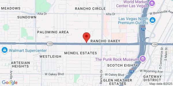 Map of 2628 W Charleston Blvd Ste B Las Vegas, NV 89102