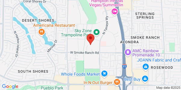 Map of 2490 Professional Ct Ste 110 Las Vegas, NV 89128