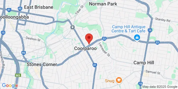 Map of 346 Old Cleveland Rd Coorparoo Queensland 4151 Australia