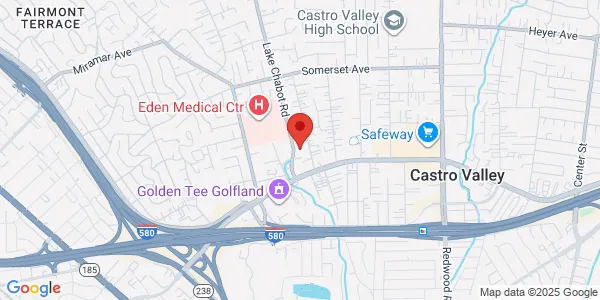 Map of 20400 Lake Chabot Rd Ste 101 Castro Valley, CA 94546