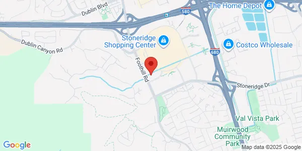 Map of 5720 Stoneridge Mall Road Suite 110 Pleasanton, CA 94588