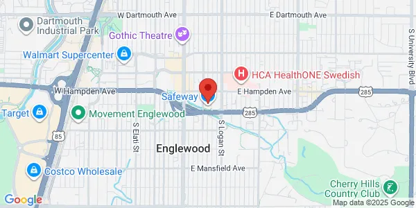 Map of 201 E Jefferson Ave Englewood, CO 80113